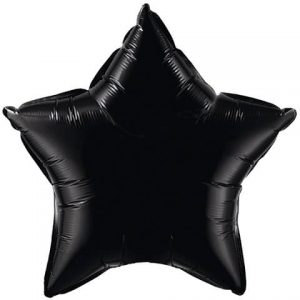 20 ″ / 51cm Solid Color Star Onyx Black Qualatex # 12617